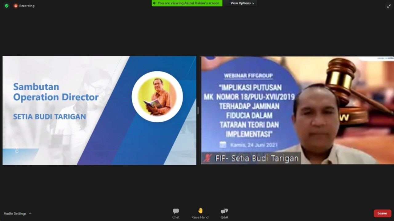 Menarik, Webinar Antisipasi Tindakan Kekerasan Dan Eksekusi Jaminan ...