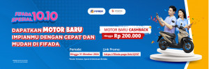 Cashback 200 ribu Pengajuan Motor Baru FIFASTRA di FIFADA