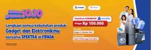 Cashback 100 ribuPengajuan Gadget Elektronik SPEKTRA di FIFADA