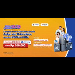 Cashback 100 ribuPengajuan Gadget Elektronik SPEKTRA di FIFADA